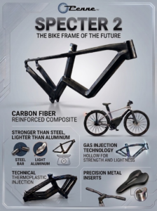 Specter 2 carbon fiber bike frame